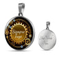Siempre Tuyo (Forever Yours) Circle Necklace Stainless Steel or 18k Gold 18-22" - Express Your Love Gifts