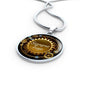 Siempre Tuyo (Forever Yours) Circle Necklace Stainless Steel or 18k Gold 18-22" - Express Your Love Gifts