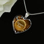 Siempre Tuyo Stainless Steel Spanish Heart Necklace Stainless Steel or 18k Gold Heart Pendant 18-22" - Express Your Love Gifts