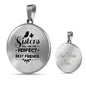 Sisters Are Perfect Best Friends Circle Necklace-Express Your Love Gifts