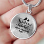 Sisters Are Perfect Best Friends Circle Necklace-Express Your Love Gifts