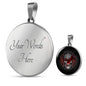 Skull Death Circle Necklace Stainless Steel or 18k Gold 18-22" - Express Your Love Gifts