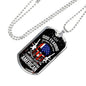 Skull Of Freedom Patriot Necklace Stainless Steel or 18k Gold Dog Tag 24" Chain-Express Your Love Gifts