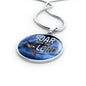 Soar Withe The Lord Isaiah 40:31 Circle Necklace Stainless Steel or 18k Gold 18-22" - Express Your Love Gifts