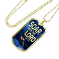 Soar Withe The Lord Isaiah 40:31 Dog Tag Stainless Steel or 18k Gold 24" Chain - Express Your Love Gifts