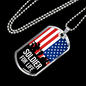 Soldier For Life Necklace Stainless Steel or 18k Gold Dog Tag 24" Chain-Express Your Love Gifts