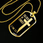 Soldier Of Christ Stainless Steel or 18k Gold Dog Tag 24" Chain - Express Your Love Gifts