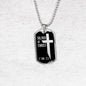 Soldier Of Christ Stainless Steel or 18k Gold Dog Tag 24" Chain - Express Your Love Gifts