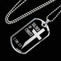 Soldier Of Christ Stainless Steel or 18k Gold Dog Tag 24" Chain - Express Your Love Gifts