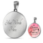 Song Of Solomon 2:16 Circle Necklace Stainless Steel or 18k Gold 18-22" - Express Your Love Gifts