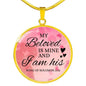Song Of Solomon 2:16 Circle Necklace Stainless Steel or 18k Gold 18-22" - Express Your Love Gifts