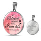 Song Of Solomon 2:16 Circle Necklace Stainless Steel or 18k Gold 18-22" - Express Your Love Gifts