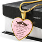 Song Of Solomon 3:4 Necklace Stainless Steel or 18k Gold Heart Pendant 18-22" - Express Your Love Gifts