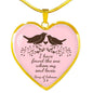 Song Of Solomon 3:4 Necklace Stainless Steel or 18k Gold Heart Pendant 18-22" - Express Your Love Gifts