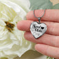 Soulmate Christian Heart Forever Together Necklace Stainless Steel or 18k Gold Heart Pendant 18-22"-Express Your Love Gifts