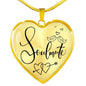 Soulmate Forever Together Heart Pendant Stainless Steel or 18k Gold 18-22"-Express Your Love Gifts