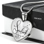 Soulmate Forever Together Heart Pendant Stainless Steel or 18k Gold 18-22"-Express Your Love Gifts