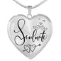 Soulmate Forever Together Heart Pendant Stainless Steel or 18k Gold 18-22"-Express Your Love Gifts