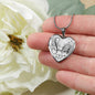 Soulmate Forever Together Heart Pendant Stainless Steel or 18k Gold 18-22"-Express Your Love Gifts