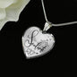 Soulmate Forever Together Heart Pendant Stainless Steel or 18k Gold 18-22"-Express Your Love Gifts