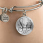 Soulmate Stainless Steel or 18k Gold Circle Bangle Bracelet-Express Your Love Gifts