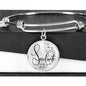 Soulmate Stainless Steel or 18k Gold Circle Bangle Bracelet-Express Your Love Gifts