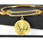 Soulmate Stainless Steel or 18k Gold Circle Bangle Bracelet-Express Your Love Gifts