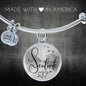 Soulmate Stainless Steel or 18k Gold Circle Bangle Bracelet-Express Your Love Gifts