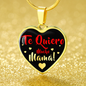 Spanish Mother Gift Necklace Stainless Steel or 18k Gold Heart Pendant 18-22" - Express Your Love Gifts