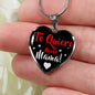 Spanish Mother Gift Necklace Stainless Steel or 18k Gold Heart Pendant 18-22" - Express Your Love Gifts