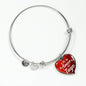 Spanish My Love Is Yours Heart Bangle Bracelet Latina Gift-Express Your Love Gifts