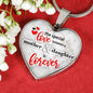 Special Love Between A Mother & Daughter Is Forever Necklace Stainless Steel or 18k Gold Heart Pendant 18-22"''-Express Your Love Gifts