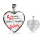 Special Love Between A Mother & Daughter Is Forever Necklace Stainless Steel or 18k Gold Heart Pendant 18-22"''-Express Your Love Gifts