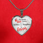 Special Love Between A Mother & Daughter Is Forever Necklace Stainless Steel or 18k Gold Heart Pendant 18-22"''-Express Your Love Gifts
