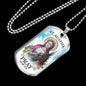St Agatha Catholic Nurse Necklace Stainless Steel or 18k Gold Dog Tag 24" Chain-Express Your Love Gifts