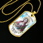 St Agatha Catholic Nurse Necklace Stainless Steel or 18k Gold Dog Tag 24" Chain-Express Your Love Gifts