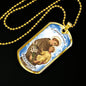 St. Anthony Catholic Necklace Stainless Steel or 18k Gold Dog Tag 24" Chain-Express Your Love Gifts