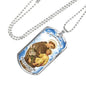 St. Anthony Catholic Necklace Stainless Steel or 18k Gold Dog Tag 24" Chain-Express Your Love Gifts