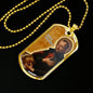 St. Camillus Catholic Saint Stainless Steel or 18k Gold Dog Tag Necklace 24" Chain-Express Your Love Gifts