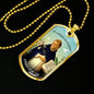 St. Dominic Catholic Necklace Stainless Steel or 18k Gold Dog Tag 24" Chain-Express Your Love Gifts