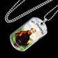 St. Francis Catholic Necklace Stainless Steel or 18k Gold Dog Tag 24" Chain-Express Your Love Gifts