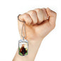 St. Francis Catholic Necklace Stainless Steel or 18k Gold Dog Tag 24" Chain-Express Your Love Gifts