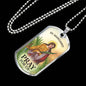 St. Margaret Catholic Necklace Stainless Steel or 18k Gold Dog Tag 24" Chain-Express Your Love Gifts