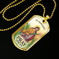 St. Margaret Catholic Necklace Stainless Steel or 18k Gold Dog Tag 24" Chain-Express Your Love Gifts