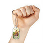 St. Margaret Catholic Necklace Stainless Steel or 18k Gold Dog Tag 24" Chain-Express Your Love Gifts