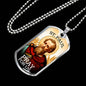 St. Paul Catholic Necklace Stainless Steel or 18k Gold Dog Tag 24" Chain-Express Your Love Gifts