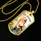 St. Peter Catholic Necklace Stainless Steel or 18k Gold Dog Tag 24" Chain-Express Your Love Gifts