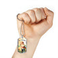 St. Peter Catholic Necklace Stainless Steel or 18k Gold Dog Tag 24" Chain-Express Your Love Gifts