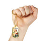 St. Peter Catholic Necklace Stainless Steel or 18k Gold Dog Tag 24" Chain-Express Your Love Gifts