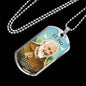 St. Pio Catholic Necklace Stainless Steel or 18k Gold Dog Tag 24" Chain-Express Your Love Gifts